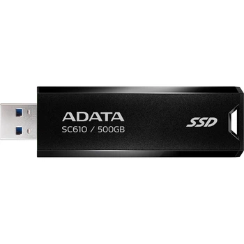 Внешний SSD накопитель ADATA SC610 500GB Black (SC610-500G-CBK/RD) [168832]
