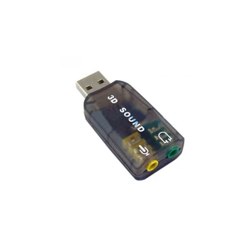 USB-звукова карта Dynamode USB 6 Channel 3D зовнішня, чорна