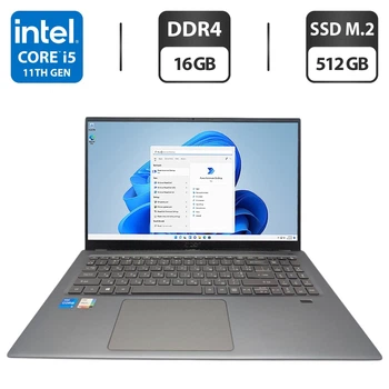 Ультрабук Acer Swift SF316-51 / 16.1" (1920x1800) IPS / Intel Core i5-11300H (4 (8) ядер по 4.4 GHz) / 16 GB DDR4 / 512 GB SSD / Intel Iris Xe Graphics / WebCam / Fingerprint б/у
