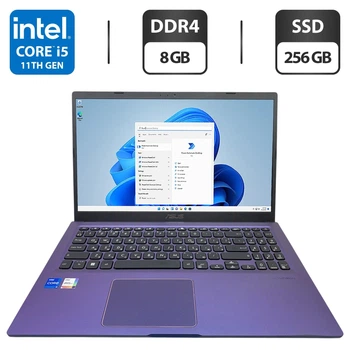 Ноутбук Б-класс Asus X515E / 15.6" (1920x1080) IPS / Intel Core i5-1135G7 (4 (8) ядра по 4.2 GHz) / 8 GB DDR4 / 256 GB SSD / Intel Iris Xe Graphics / WebCam б/у