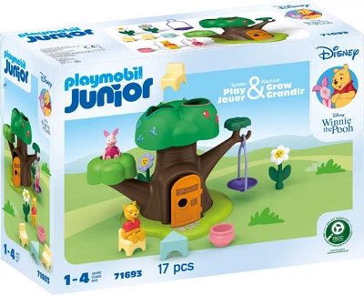Набір іграшок Playmobil Junior Disney Будиночок на дереві Вінні-Пуха та П’ятачка 17 деталей  (71693) (4008789716934)