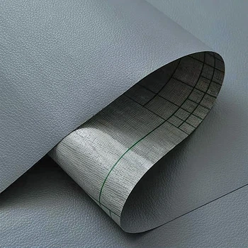 Самоклеящаяся экокожа 1,37х1 м 0,5 мм PVC PU Темно-серый