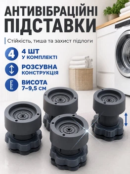 Антивибрационные подставки для стиральной машины с регулировкой высоты 4шт вибрационные ножки для холодильника BRS