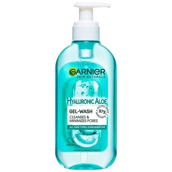 Гель для умывания кожи лица очистка GARNIER Гиалуроновый Алоэ, 200 мл - 709395