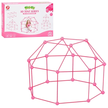 Намет дитячий ігровий, конструктор-намет 3D Tent Series 68 деталей, каркасний