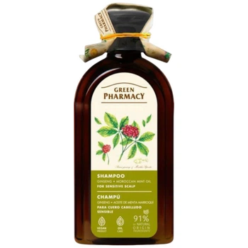 Шампунь для чувствительной кожи головы Green Pharmacy "Женьшень/марокканская мята", 350мл - 705235