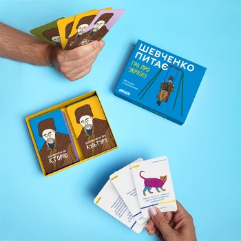 Настольная игра Orner «Шевченко спрашивает» – 180 карточек на знание Украины(DL_D19940CA922A)