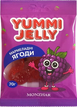 Желейні цукерки Yummy Jelly Ягоди 70г.