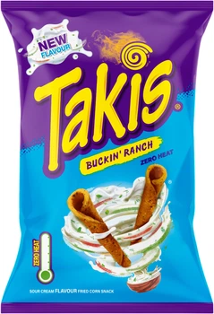 Чипси Takis Buckin Ranch зі смаком сметани 100 г (0.1 кг) (8412600063637)