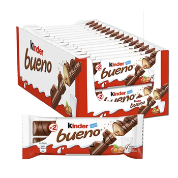 Батончик Kinder Bueno E-2 шоколадно-вафельний 21,5 г