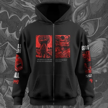 Худі ZIP з принтом Berserk Limited Editions Розмір L HD0949Z-3