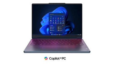 Ноутбук Lenovo Yoga 9 Gen 11 (83SE0024PB), Intel Core Ultra 7 355 / 14″ / Touch / OLED / 120 Гц / RAM 32 ГБ LPDDR5X / SSD 512 ГБ / Intel Graphics / Windows 11 Pro / Темно-синій