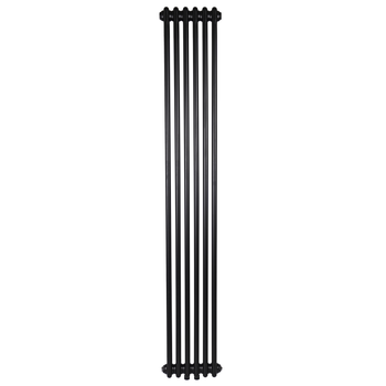 Дизайнерский радиатор Warm Well Column 2 1800×290 вертикальный, черный матовый