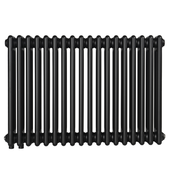 Дизайнерский радиатор Warm Well Column 3 575х830 горизонтальный, черный матовый