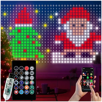 Светодиодная гирлянда штора 3х2м 400 LED для дома USB RGB LS-2788