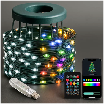 Светодиодная гирлянда 250 диодов USB 2 5 м для дома RGB LS-1882