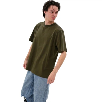 Футболка базовая oversize Premium хаки размер L