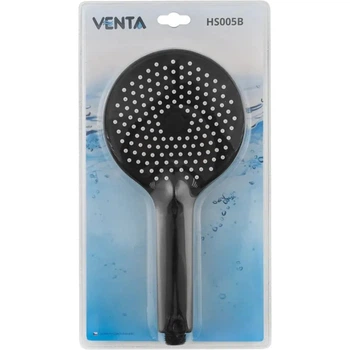 Лейка для душа Venta пластик, черный (HS005B)