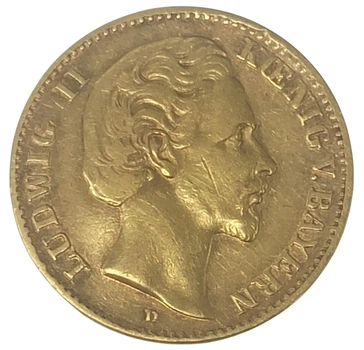 Колекційна золота монета "10 марок - Ludwig ІI" 3,982 г 1872-1873 роки