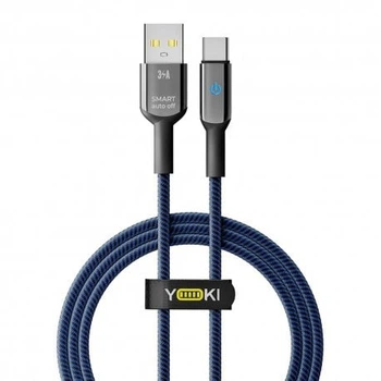 Кабель YOKI SMART YK-SM31 USB to Type-C 3A (1.2m) Black/Blue