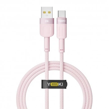 Кабель YOKI STYLE YK-ST41 USB to Type-C 3A (1.2m) Pink