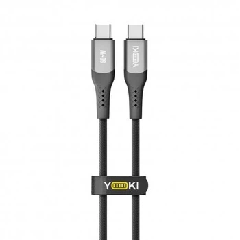 Кабель YOKI SOLID YK-SO15 Type-C to Type-C 60W (0.25m) Black