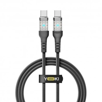 Кабель YOKI CYBER YK-CY23 Type-C to Type-C 60W (1.2m) Black