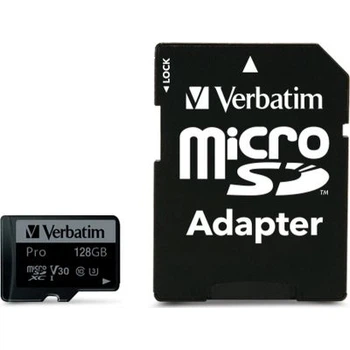 Карта памяти Verbatim 128gb microSDXC class 10 uhs-iii pro (47044)