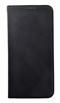 Чехол книжка Leather Flip для Infinix Note 50 4G на магните с подставкой черный