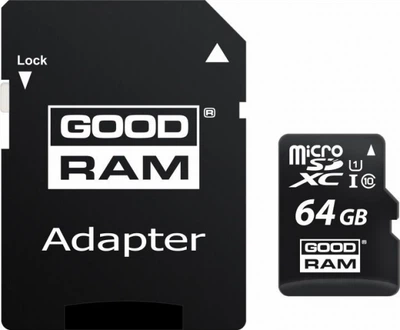 Карта пам'яті goodram 64gb microCARD sdxc c10 uhs-i 100r/10w u1 + Adapter