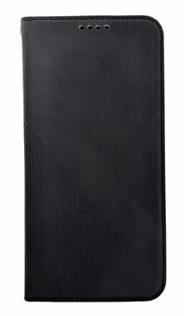 Чехол книжка Leather Flip для Infinix Note 50 Pro 4G (X6855) на магните с подставкой черный