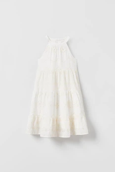 Летнее платье для девочки Zara 152 размер белое 4786700712