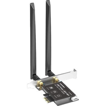 Беспроводная сетевая карта COMFAST WIFI7, гигабитная PCIe, внутренняя двухдиапазонная высокоскоростная 5G BE8800, беспроводной двухканальный Wi-Fi приемник Bluetooth 5.4, CF-BE200