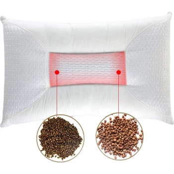 AiSleep Pillow Core, подушка з насінням касії та гречкою, зручна подушка для шийного відділу хребта для дорослих
