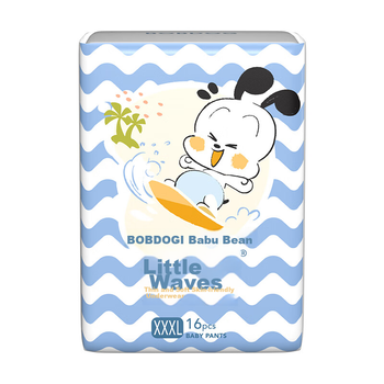 Підгузки-трусики BOBDOG Small Wave XXXL (від 17 кг), 48 шт (3 x 16)