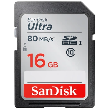 Карта пам'яті SANDISK Ultra SDHC 16GB Class 10 UHS-I U1 V10 (SDSDUNC-016G-ZN6IN)