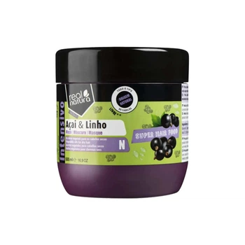 Маска відновлююча Real Natura SUPER HAIR FOOD AÇAÍ E LINHO, 500 мл