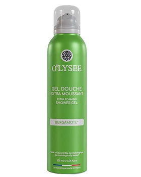 Гель-піна для душу з ароматом бергамоту O’LYSEE Extra Foaming shower Gel Bergamotte, 200 мл