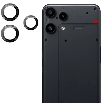 Защитное стекло на камеру CD Pattern для Nothing Phone (3a) Lite с рамкой black