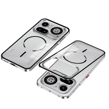 Чехол Metal Glass Air Ring для Nothing Phone (4a) Pro silver