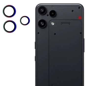 Защитное стекло на камеру CD Pattern для Nothing Phone (3a) Lite с рамкой разноцветный