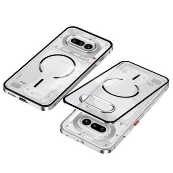 Чехол Metal Glass Air Ring для Nothing Phone (4a) silver