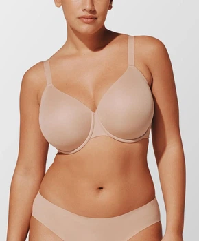 Згладжуючий бюстгальтер з повним покриттям Thirdlove ComfortStretch Smoothing Full Coverage Bra - 90E - Бежевий