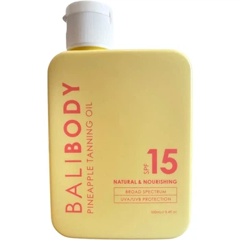 Масло для загара Ананас Bali Body Pineapple Tanning Oil SPF 15 100мл