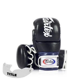 Варежки греплинговые для ММА Fairtex FGV18 Black/Blue XL