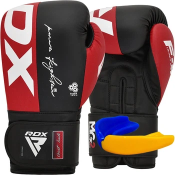 Боксерські рукавиці RDX F4 Boxing Sparring червоні/чорні 16 унцій (BGR-F4R-16OZ)
