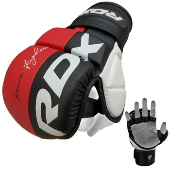 Рукавиці для MMA RDX T6 Plus Rex червоні L (GGR-T6R-L+)