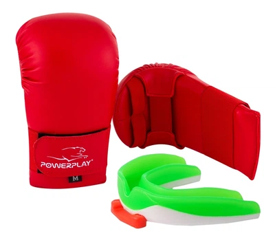 Рукавиці для карате PowerPlay 3027 червоні L (PP_3027_L_Red)