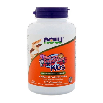 Детский пробиотик NOW Kids Berry Dophilus 120 жевательных таблеток