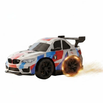 Полноприводная дрифтовая машинка на радиоуправлении 4WD Drift Car с эффектом искр и подсветкой фар, Белая 6+